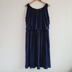 Brooks Brothers Navy Drape Dress
